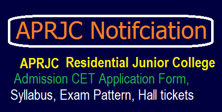 APRJC CET 2018 Notification for Inter Admission into MPC BiPC HEC CEC Courses, Online Application form, Syllabus