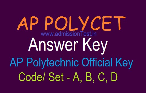 AP POLYCET Answer Key 2019 | AP Polytechnic Official Key Code A B C D Download