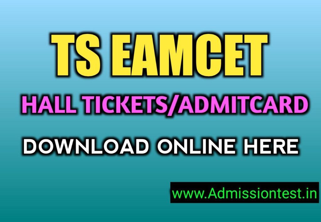 TS EAMCET 2021 Hall Tickets Released, Download Online Here