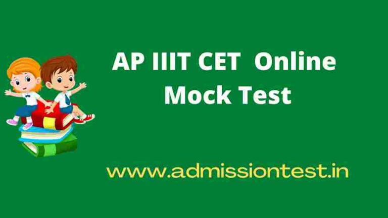 AP IIIT CET 2022 Online Mock Test