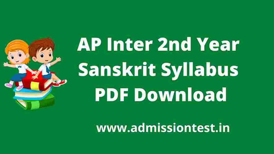 AP Inter 2nd Year Sanskrit Syllabus PDF