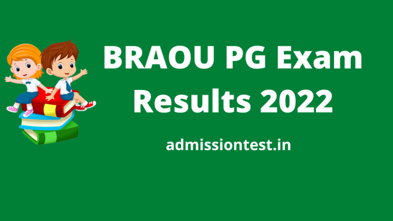 BRAOU PG Exam Results 2022