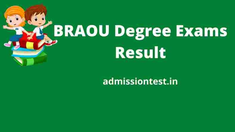 BRAOU Degree Exams Result