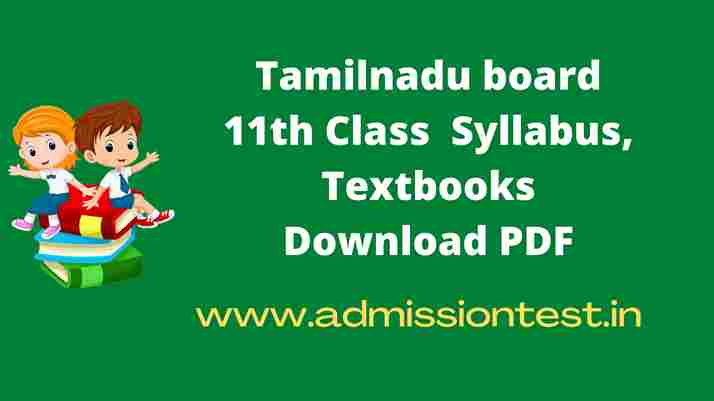 Tamilnadu 11Th Class Syllabus