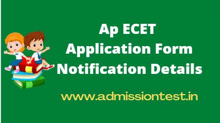 Ap Ecet Application Form Details