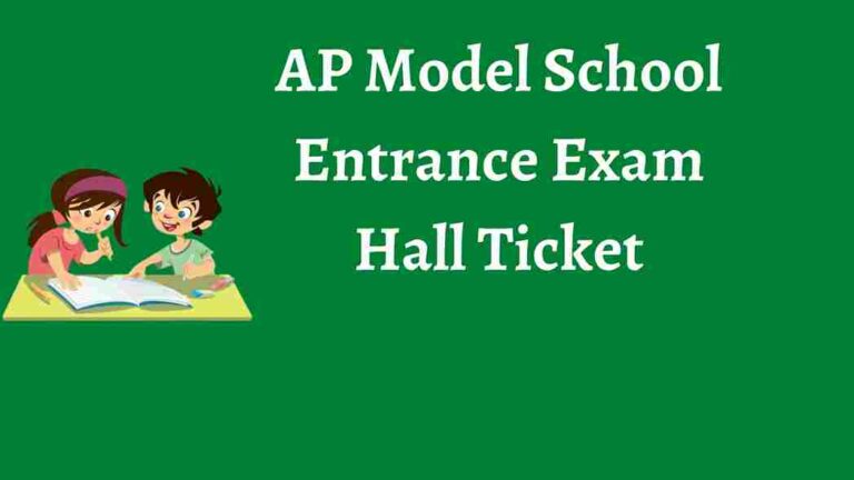 AP Model School Hall Ticket 2023 Download