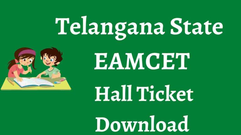 TS EAMCET Hall Ticket Download 2023