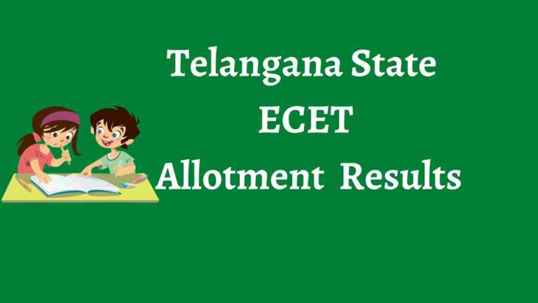 TS ECET Seat Allotment Results 2023