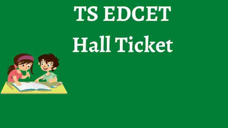 TS EDCET Hall Ticket 2023