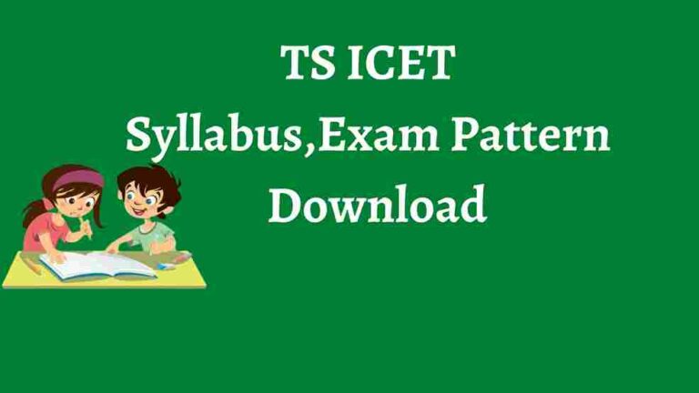 TS ICET Syllabus Download 2023