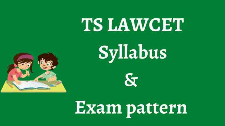 TS LAWCET Syllabus Download 2023