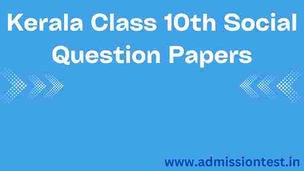 Kerala Class 10th Social Question Papers