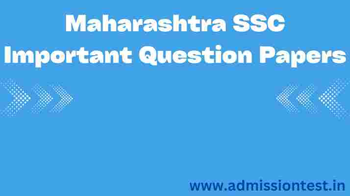 Maharashtra SSC Important Question Papers